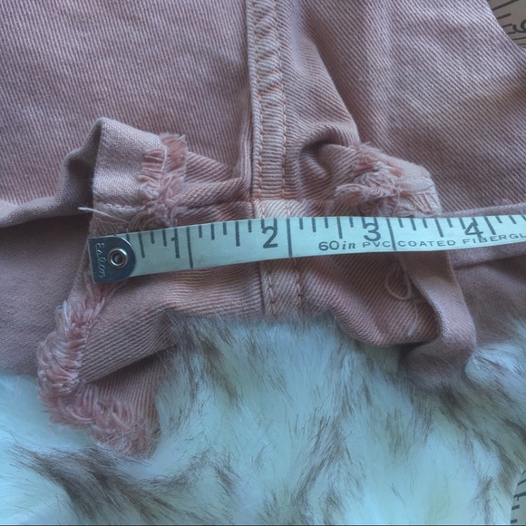 Zara TRF peachy pink denim shorts - US 2 / EU 34 - Picture 5 of 8